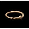 Image 2 : 0.09ct Diamond Ring - 14KT Rose Gold