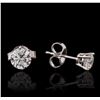 Image 2 : 14KT White Gold 0.92ctw Diamond Solitaire Earrings