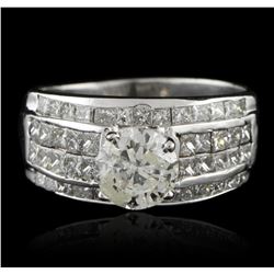 14KT White Gold 1.51ct I-1/K Diamond Ring