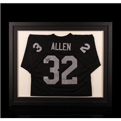 Marcus Allen Framed Autographed Jersey