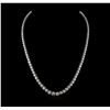 Image 1 : 14KT White Gold 11.55ctw Diamond Necklace