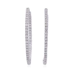 14KT White Gold 1.33ctw Diamond Earrings