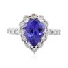 Image 1 : 14KT White Gold 2.70ct Tanzanite and Diamond Ring