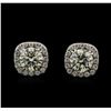 Image 1 : 1.57ctw Diamond Earrings - 14KT White Gold