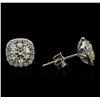 Image 2 : 1.57ctw Diamond Earrings - 14KT White Gold