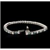 Image 3 : 14KT White Gold 4.78ctw Diamond Tennis Bracelet