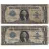 Image 1 : 1923 $1 Large Silver Certificate Speelman / White Notes Lot of 2