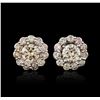 Image 1 : 14KT White Gold 2.16ctw Diamond Earrings