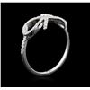 Image 3 : 14KT White Gold 0.23ctw Diamond Ring