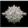 Image 1 : 14KT White Gold 2.40ctw Diamond Ring