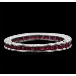 1.26ctw Ruby Ring - 18KT White Gold