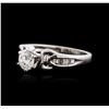 Image 2 : Platinum 0.60ctw Diamond Ring