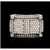 Image 1 : 14KT White Gold 1.60ctw Diamond Ring