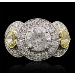 Platinum and 18KT Two-Tone Gold 5.15ctw Diamond Ring