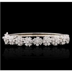 14KT White Gold 4.89ctw Diamond Bracelet