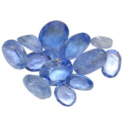 14ctw Oval Mixed Tanzanite Parcel