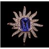 Image 1 : 14KT Rose Gold 2.28ct Tanzanite and Diamond Ring