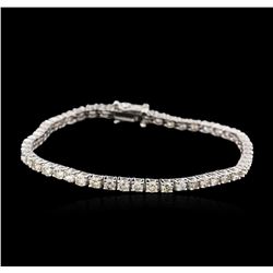 14KT White Gold 6.71ctw Diamond Tennis Bracelet