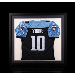 Vince Young Framed Autographed Jersey