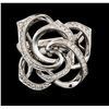 Image 1 : 14KT White Gold 0.40ctw Diamond Ring