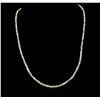 Image 1 : 14KT White Gold 33.56ctw Rough Diamond Necklace