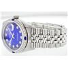 Image 8 : Rolex Stainless Steel Diamond and Sapphire DateJust Men's Watch