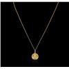 Image 2 : 18KT Yellow Gold Sacred Heart Pendant With Chain