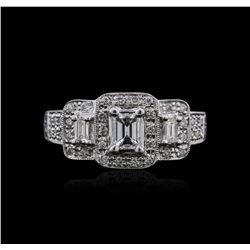 18KT White Gold 0.88ctw Diamond Ring