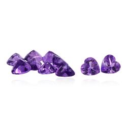 10.6ct Heart Cut Amethyst Parcel