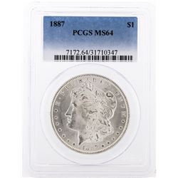 1887 PCGS MS64 Morgan Silver Dollar