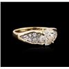 Image 2 : 14KT Yellow Gold 1.27ctw Diamond Ring