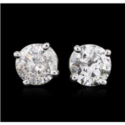 14KT White Gold 1.45ctw Diamond Stud Earrings