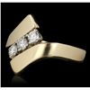 Image 2 : 14KT Yellow Gold 0.60ctw Diamond Ring
