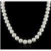 Image 1 : 14KT White Gold Pearl Necklace