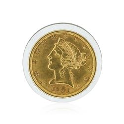 1901 $5 CU Liberty Head Half Eagle Gold Coin