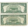 Image 2 : 1934 $5 Silver Certificate Currency Lot of 2