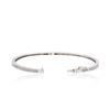 Image 3 : 14KT White Gold 1.01ctw Diamond Bangle Bracelet