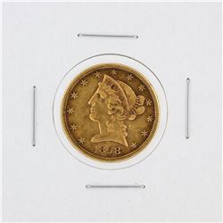 1898-S $5 VF Liberty Head Half Eagle Gold Coin