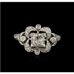 14KT White Gold 0.79ctw Diamond Ring