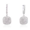 Image 1 : 14KT White Gold 1.38ctw Diamond Earrings
