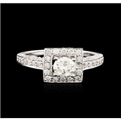 14KT White Gold 1.38ctw Diamond Ring