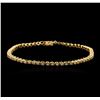 Image 1 : 14KT Yellow Gold 0.52ctw Diamond Tennis Bracelet