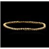 Image 2 : 14KT Yellow Gold 0.52ctw Diamond Tennis Bracelet
