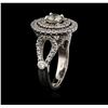 Image 3 : 14KT White Gold 1.48ctw Diamond Ring
