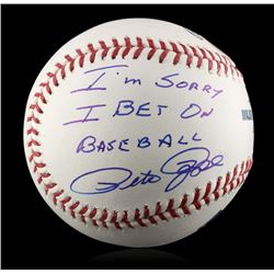 Autographed Pete Rose  I'm Sorry  Baseball PSA Certified