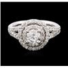 Image 1 : 14KT White Gold 1.15ctw Diamond Ring