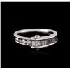 Image 1 : 14KT White Gold 0.79ctw Diamond Ring