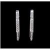 Image 1 : 1.34ctw Diamond Earrings - 18KT White Gold