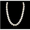 Image 1 : 14KT White Gold Pearl Necklace