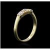 Image 3 : 14KT Yellow Gold 0.30ctw Diamond Ring